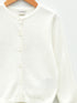 LC Waikiki Crew Neck Basic Long Sleeve Girl Tricot Cardigan